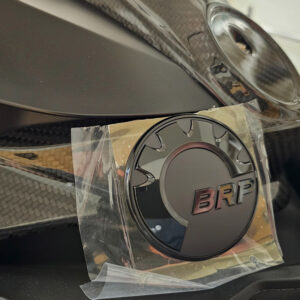 BRP Emblem Logo 68 MM UV Matte Black - Image 3