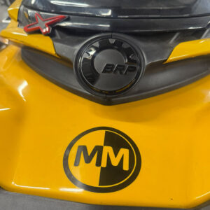 BRP Emblem Logo 68 MM UV Matte Black - Image 2