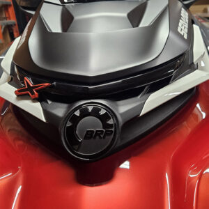BRP Emblem Logo 68 MM UV Matte Black - Image 4