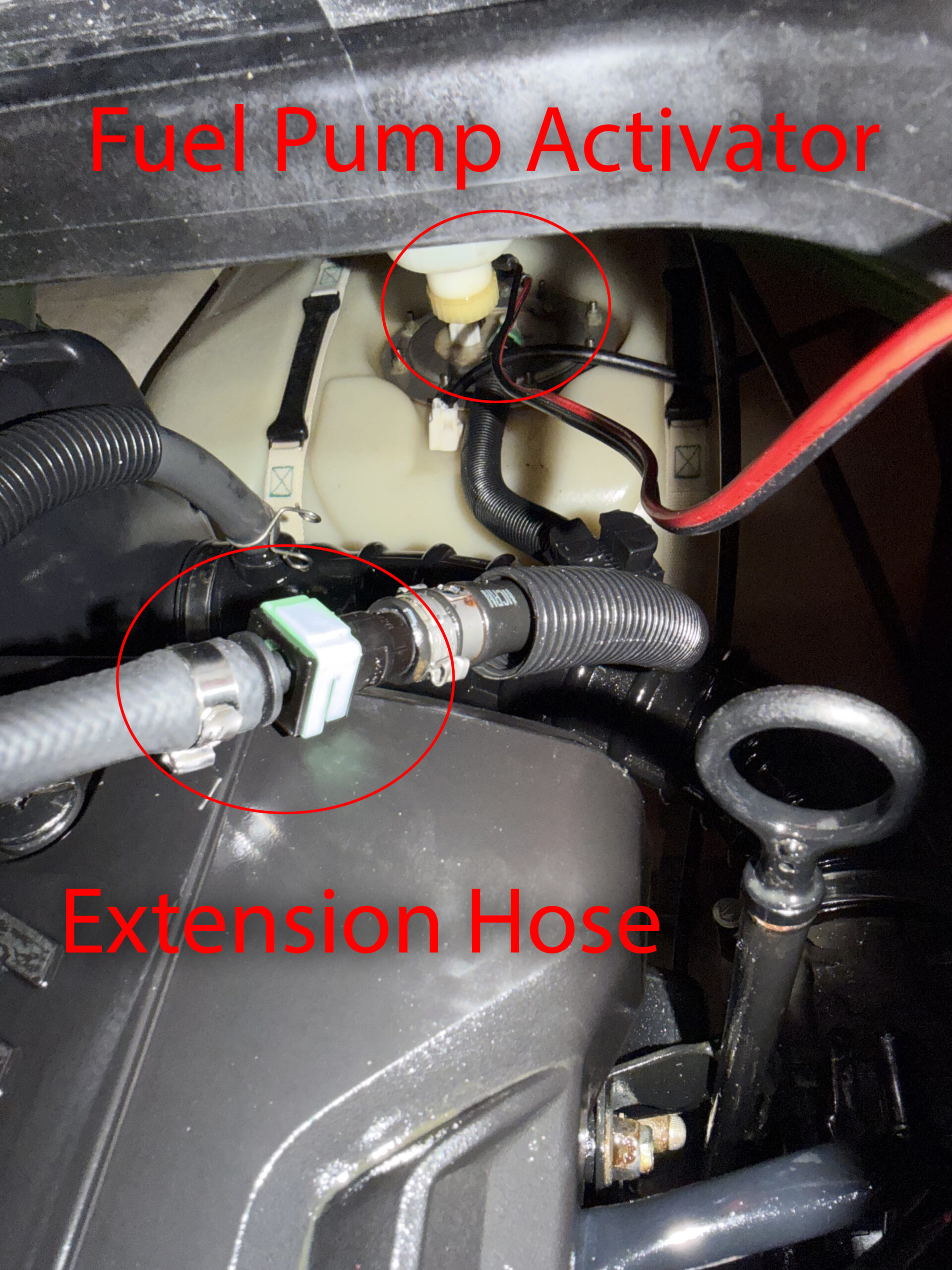 YamahaExtensionHose2 Fuel Pump Activator Harness for Seadoo & Yamaha