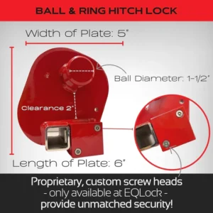 Heavy Duty Ball & Ring Hitch Lock - Image 4