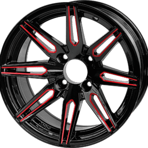 SGC Lynx Glossy Red/Black Wheel 14″ - Image 1