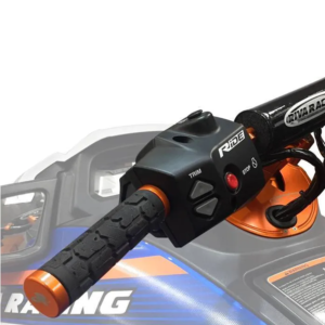 ODI Rogue Lock-On Grips, 130mm, No Flange, Black w/Silver Clamps - Image 3