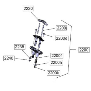 SEA-DOO OEM RETRACTABLE CLEAT MOORING ASSEMBLY INCLUDES 2200 TO 2200K | 291006449
