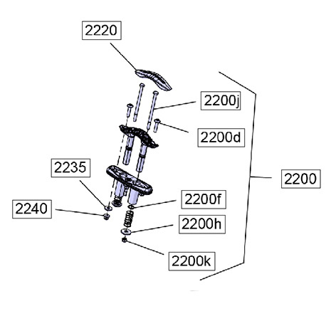 SEA-DOO OEM RETRACTABLE CLEAT MOORING ASSEMBLY INCLUDES 2200 TO 2200K | 291006449