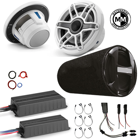 AudioKit JL M6-770 White sub JL Audio M6-770 with subwoofer Seadoo kit