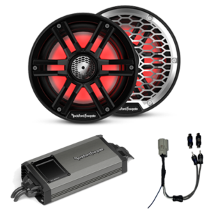 Rockford Fosgate Yamaha 8" Speaker Kit Black
