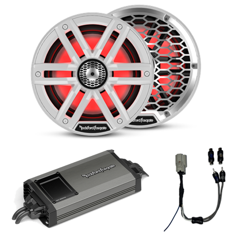 AudioKit Rockford M2 WH M2-8 Rockford Fosgate Yamaha 8" Speaker Kit White