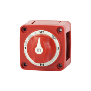 Blue Sea Systems m-Series Mini Selector Battery Switch - Red 6007