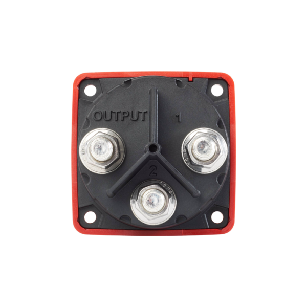 Blue Sea Systems m-Series Mini Selector Battery Switch - Red 6007