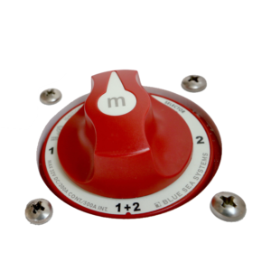 Blue Sea Systems m-Series Mini Selector Battery Switch - Red 6007